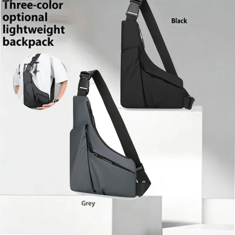 Crossbody Bag Men - Men's Bag Large Capacity Triangle Chest