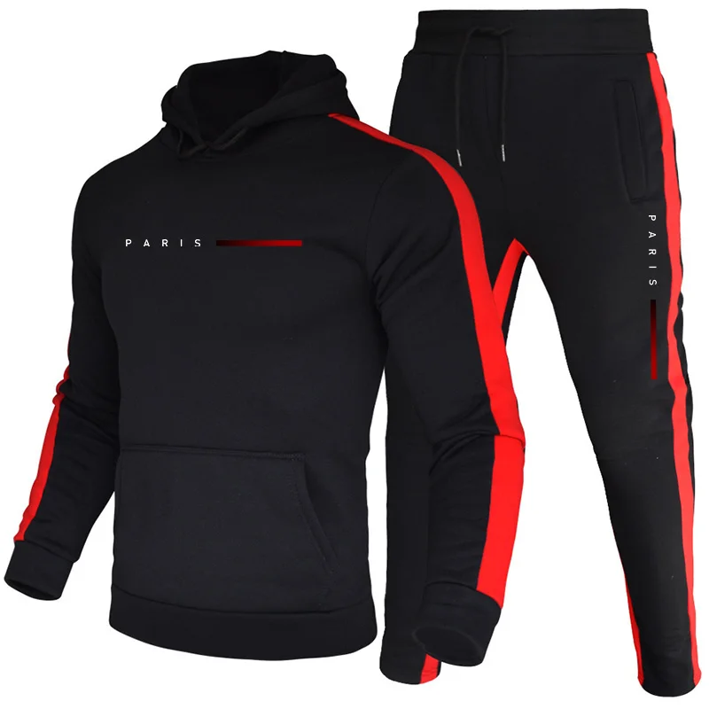 Men'S Fashion Hoodie - Paris Fashion Men's Hoodies Set Daily