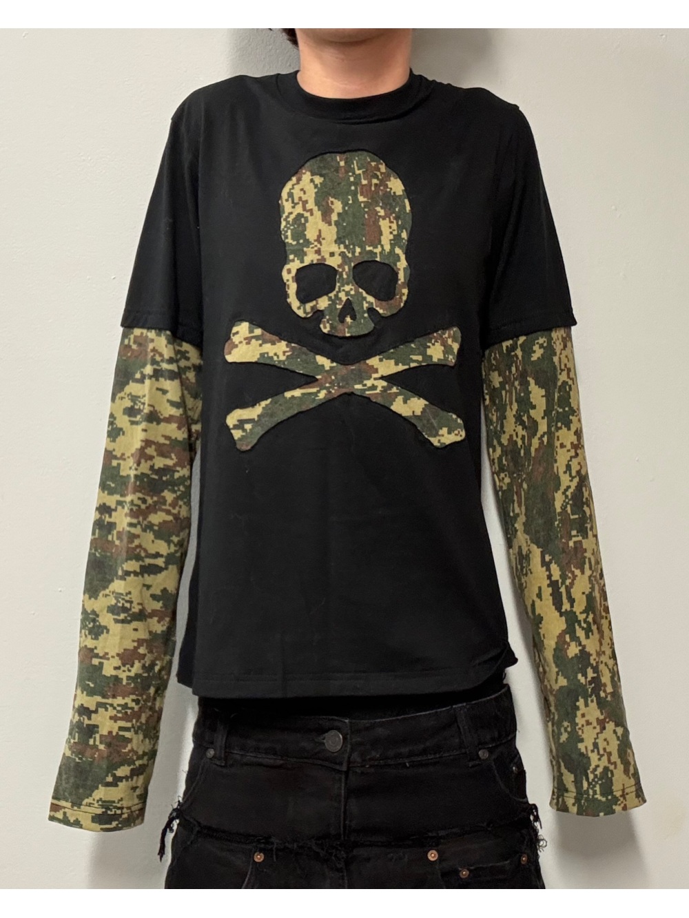 Mens Fashion Trends 2026 - 2026 new American retro camouflage skeleton
