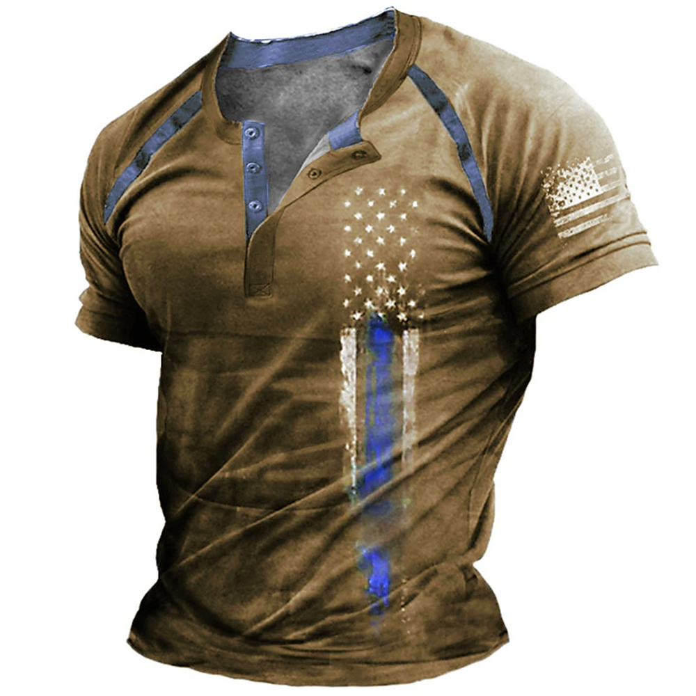 Men'S Fashion Course - Funny 3D American Flag Print Men's