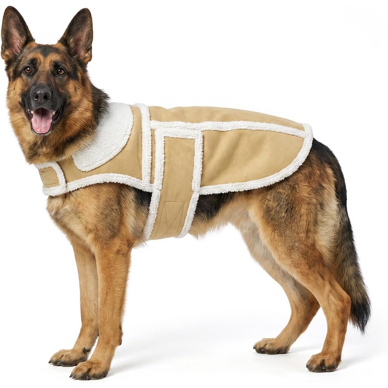 Sherpa Jacket Fleece - Winter Dog Coat Large Breed Sherpa