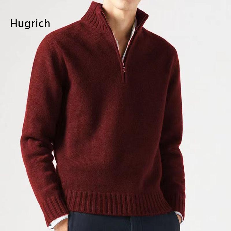 Mens Fashion Quarter Zip - Fashion Men Solid Mock Neck Quarter