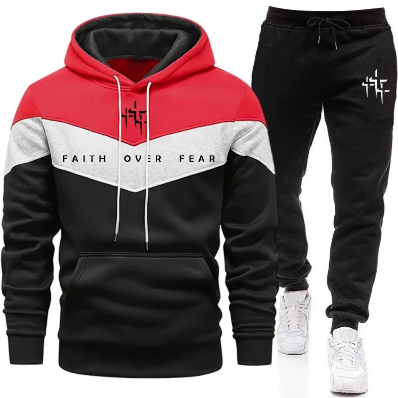 Faith Over Fear Men's Tracksui - огляд і ціна Men'S Fashion Hoodie