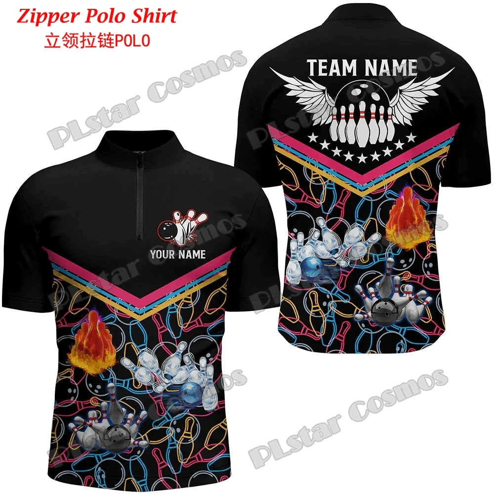 Personalized Red Flame Bowling - огляд і ціна Mens Fashion Quarter Zip