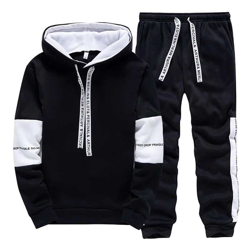 Black White Men's Tracksuit Fa - огляд і ціна Men'S Fashion Hoodie
