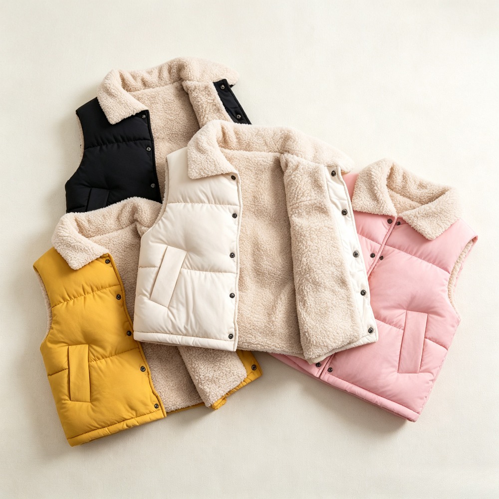 Kids Winter Warm Puffer Vest S - огляд і ціна Sherpa Jacket Fleece