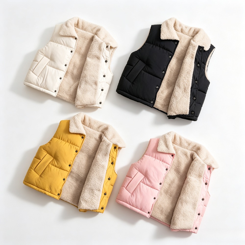 Kids Winter Warm Puffer Vest S - огляд і ціна Sherpa Jacket Fleece
