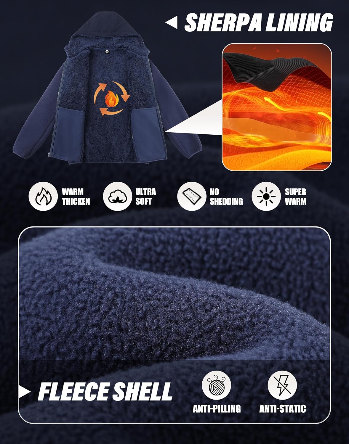 Pioneer Camp Men's Polar Fleec - огляд і ціна Sherpa Jacket Fleece
