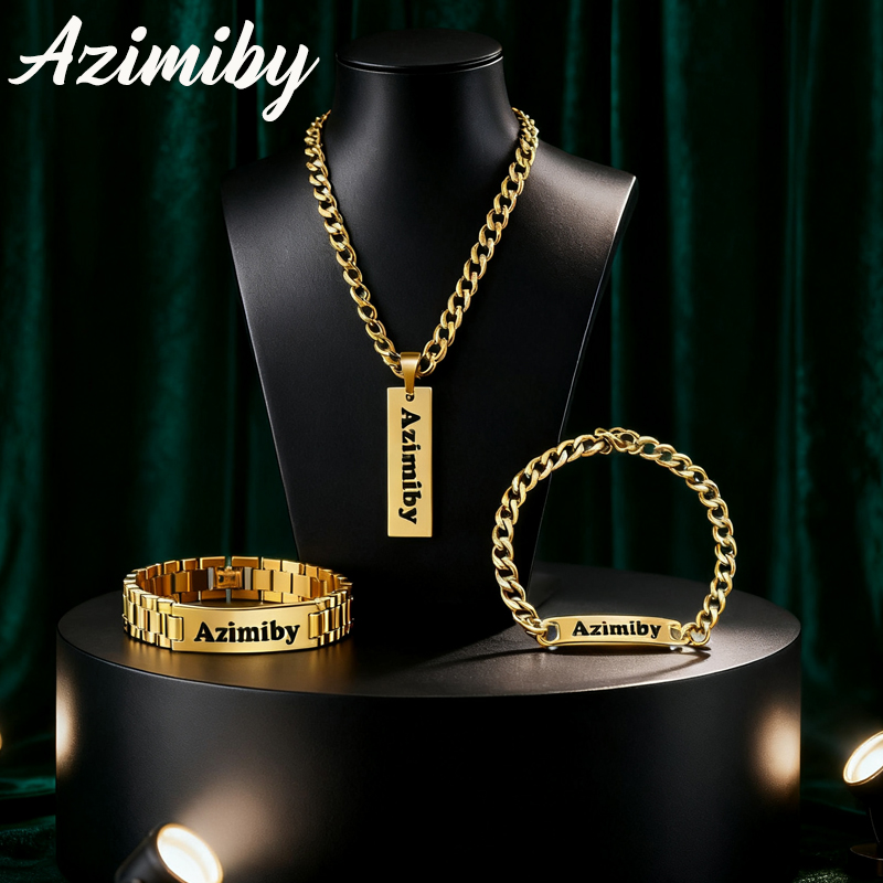 Azimiby Customizable Name Clas - огляд і ціна Men'S Fashion Jewelry Bracelets