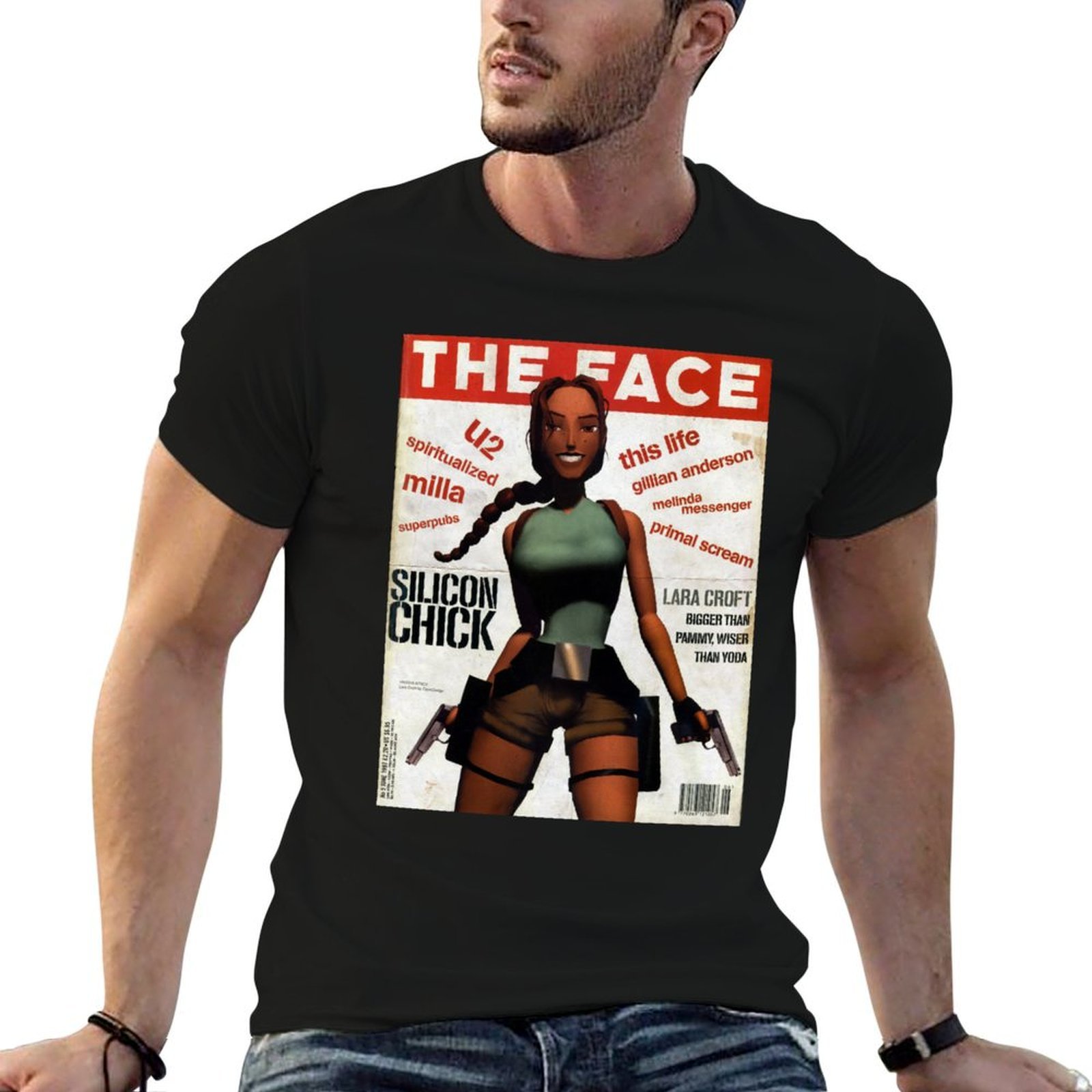 Lara Croft Retro Magazine Prin - огляд і ціна Mens Fashion Magazines
