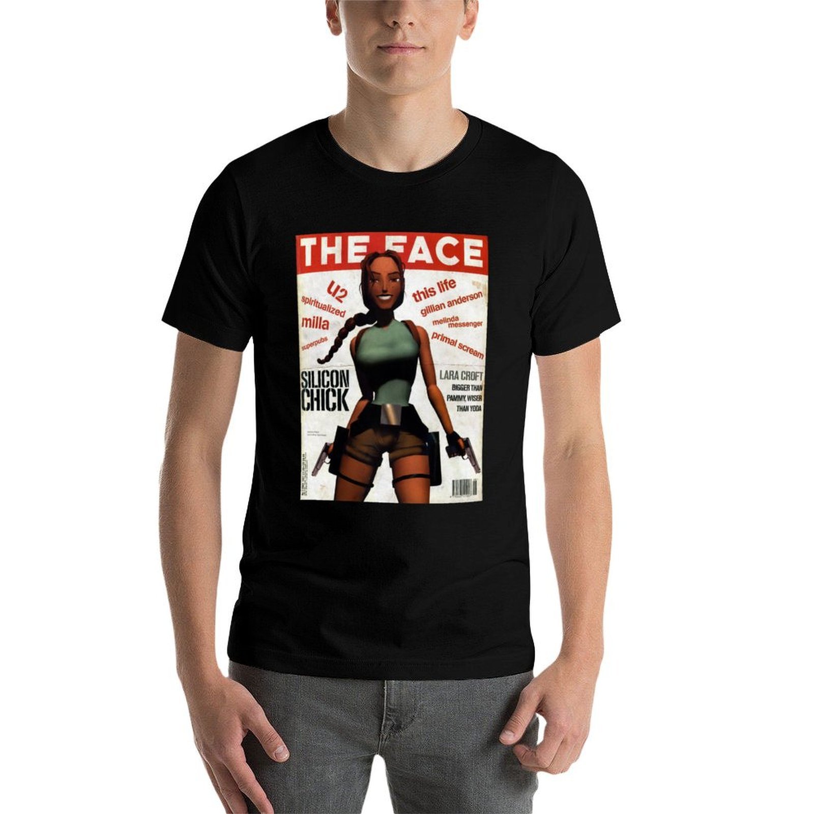 Lara Croft Retro Magazine Prin - огляд і ціна Mens Fashion Magazines