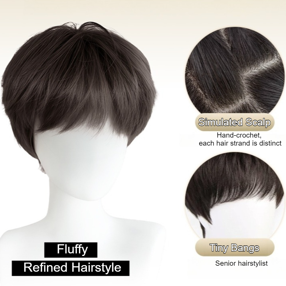 Fashion Synthetic Straight Hai - огляд і ціна Men Fashion Korean Style
