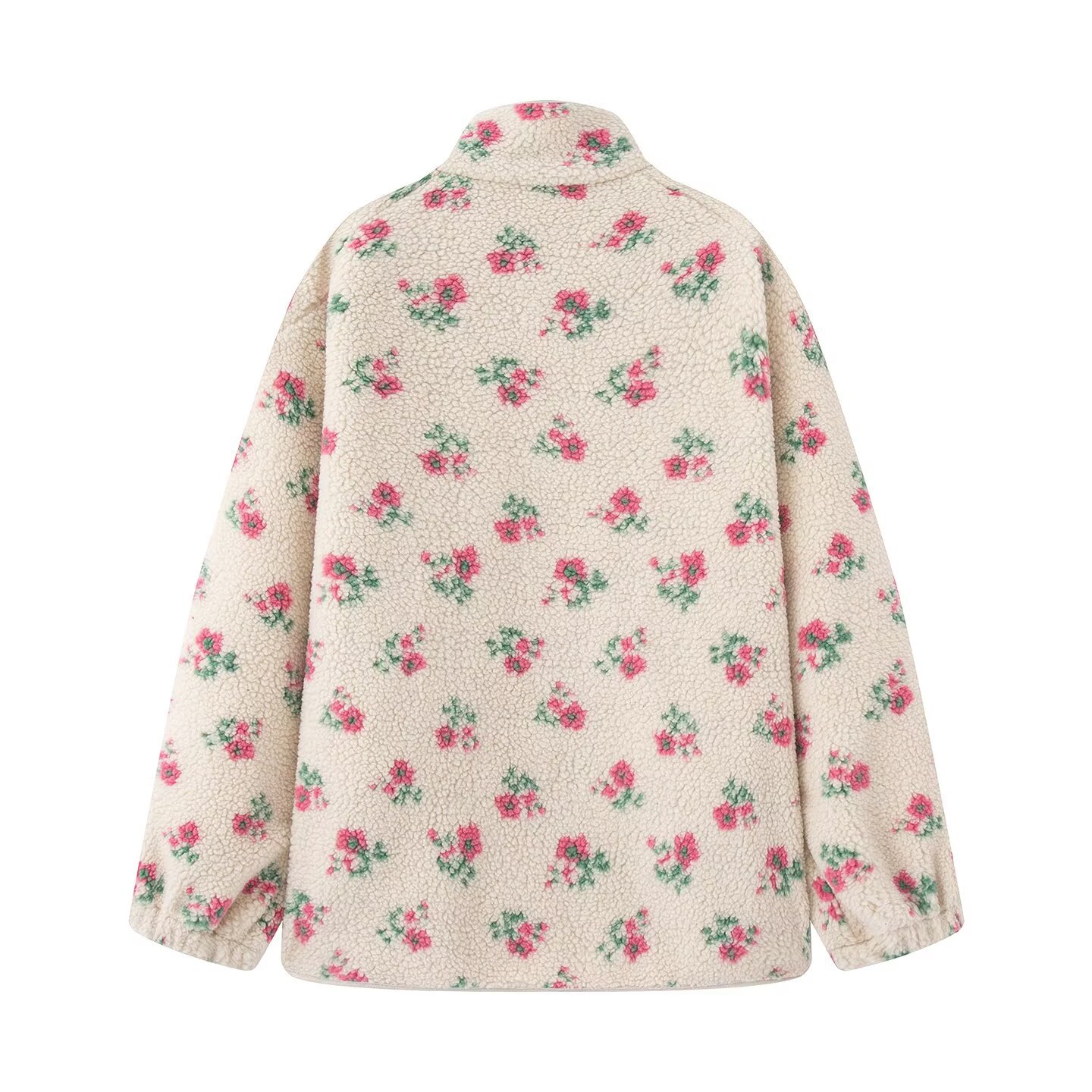 Fashion Floral Jacket For Wome - огляд і ціна Sherpa Jacket Fleece