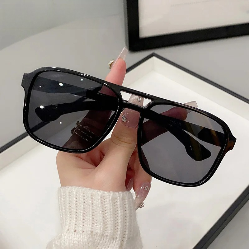 Square Double Bridges Sunglass - огляд і ціна Yellow Men'S Fashion