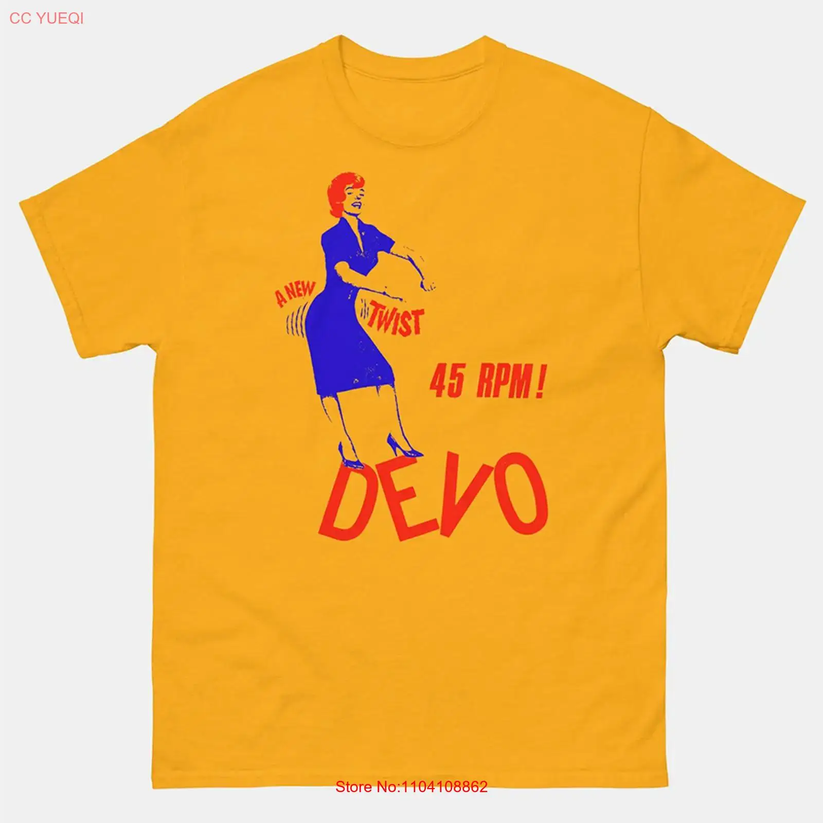 DEVO band a new twist yellow T - огляд і ціна Yellow Men'S Fashion