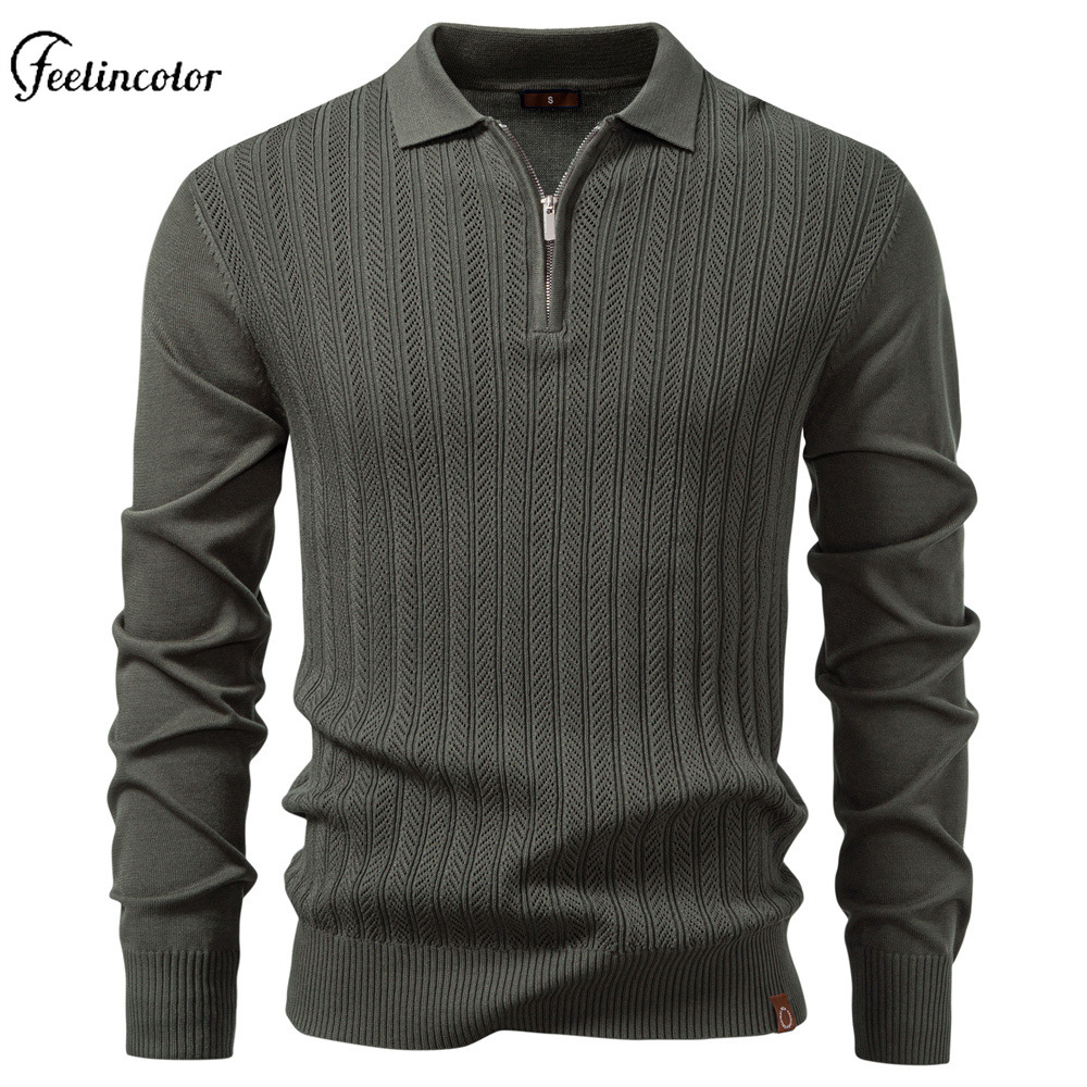 Olive Green Men's Quarter Zip  - огляд і ціна Mens Fashion Quarter Zip