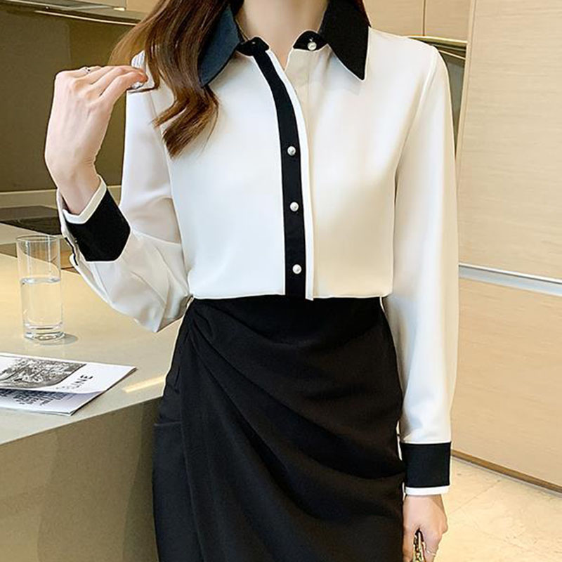 White Chiffon Shirt for Women  - огляд і ціна Men Fashion Korean Style