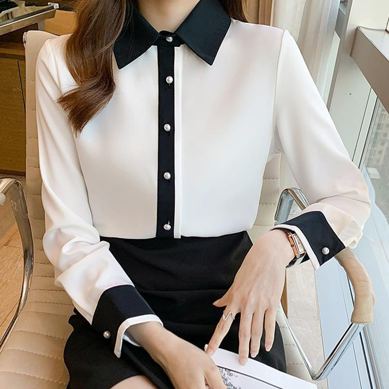 White Chiffon Shirt for Women  - огляд і ціна Men Fashion Korean Style