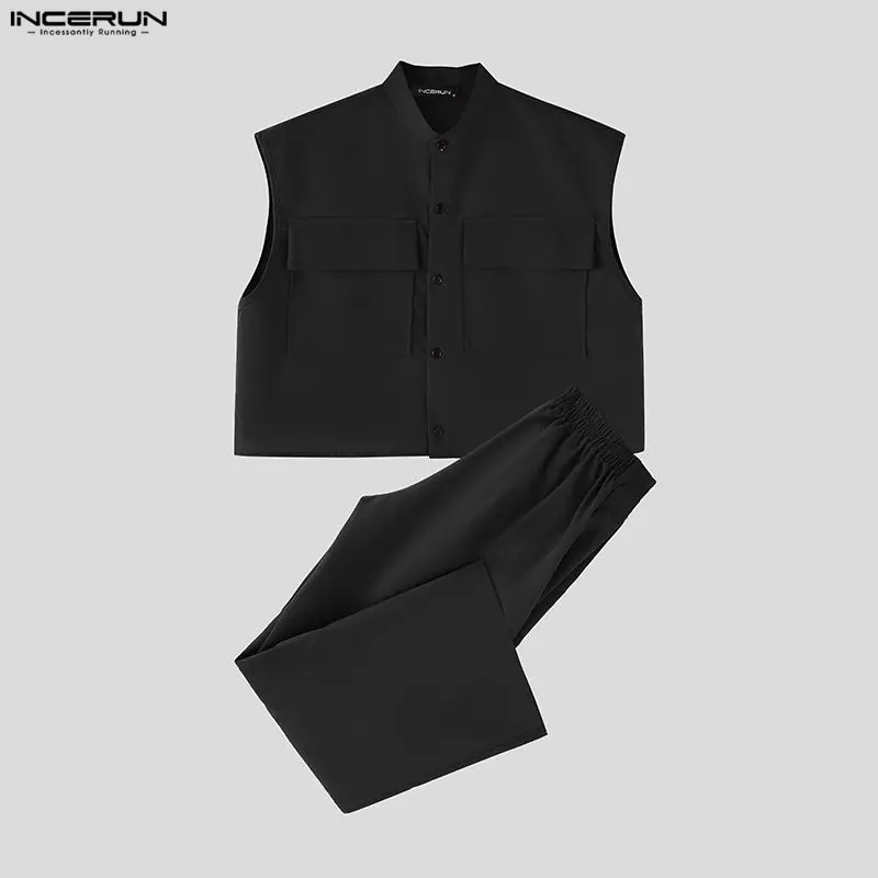 INCERUN Men Sets Solid Sleevel - огляд і ціна Men'S Fashion Course