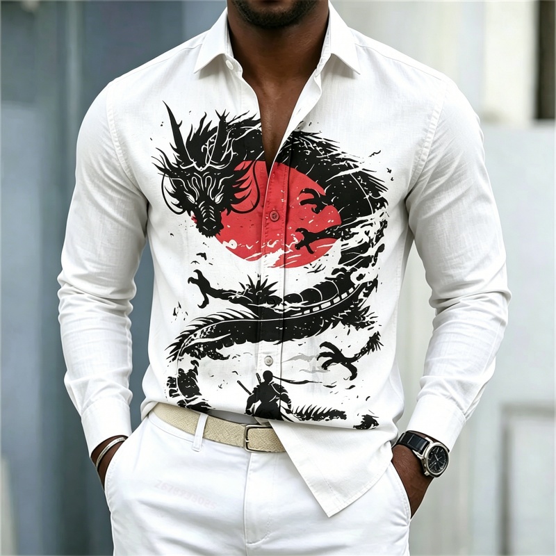 2026 New Men's Shirt White Bla - огляд і ціна Men'S Fashion Course