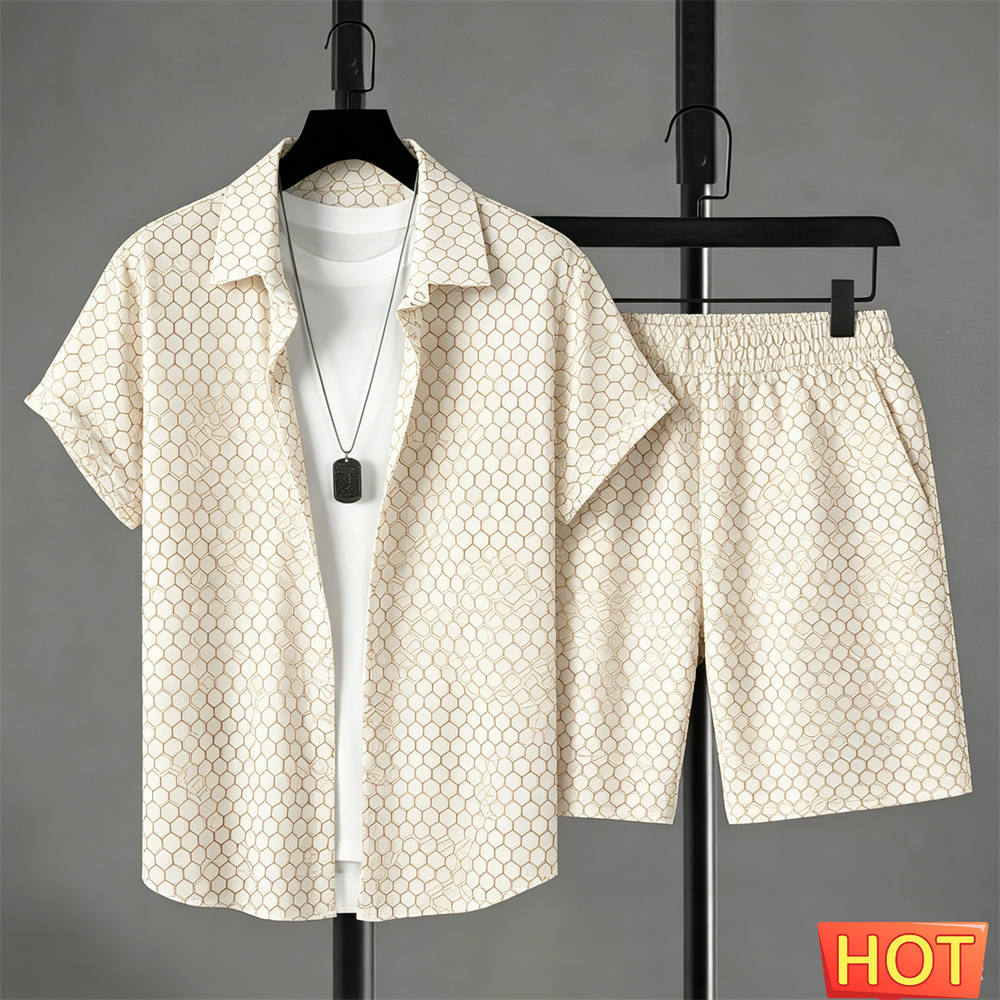 Summer Outfits Man Shirt Set G - огляд і ціна Men'S Fashion Course