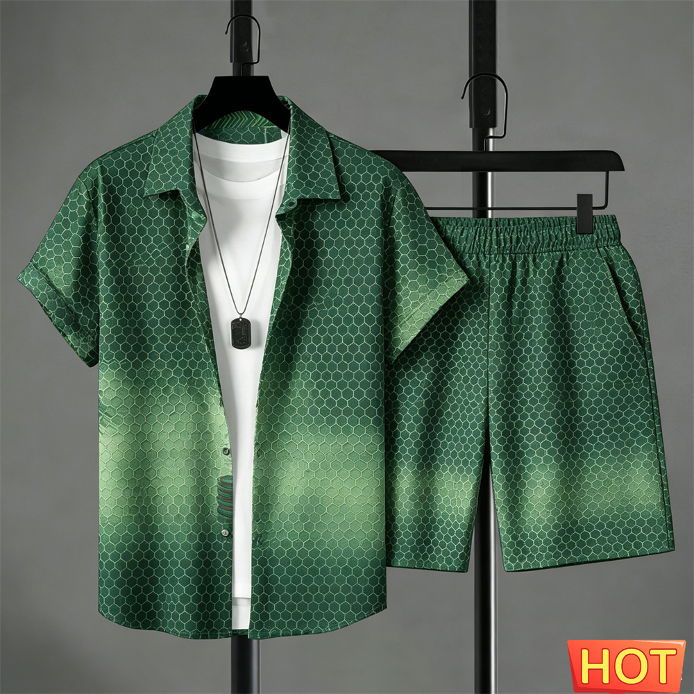 Summer Outfits Man Shirt Set G - огляд і ціна Men'S Fashion Course