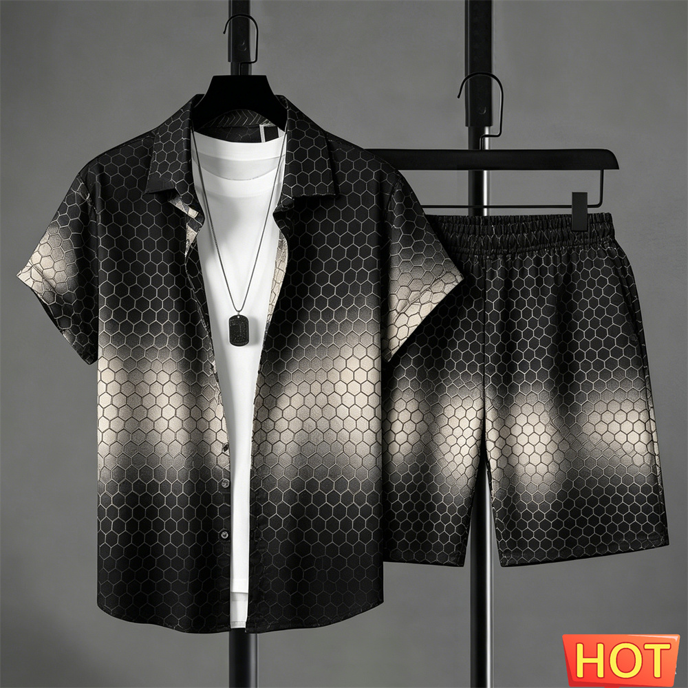 Summer Outfits Man Shirt Set G - огляд і ціна Men'S Fashion Course