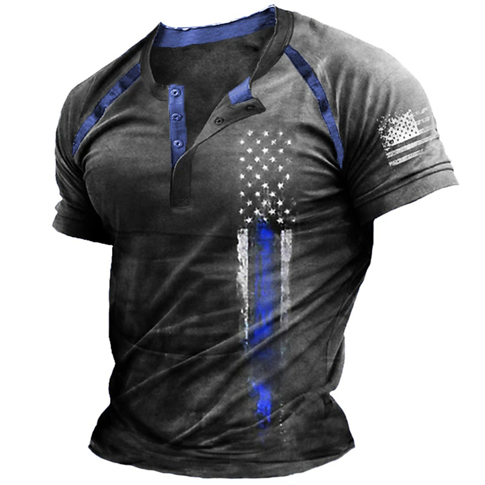 Funny 3D American Flag Print M - огляд і ціна Men'S Fashion Course