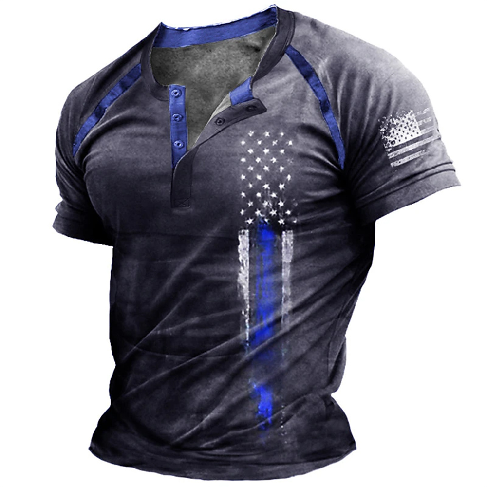 Funny 3D American Flag Print M - огляд і ціна Men'S Fashion Course