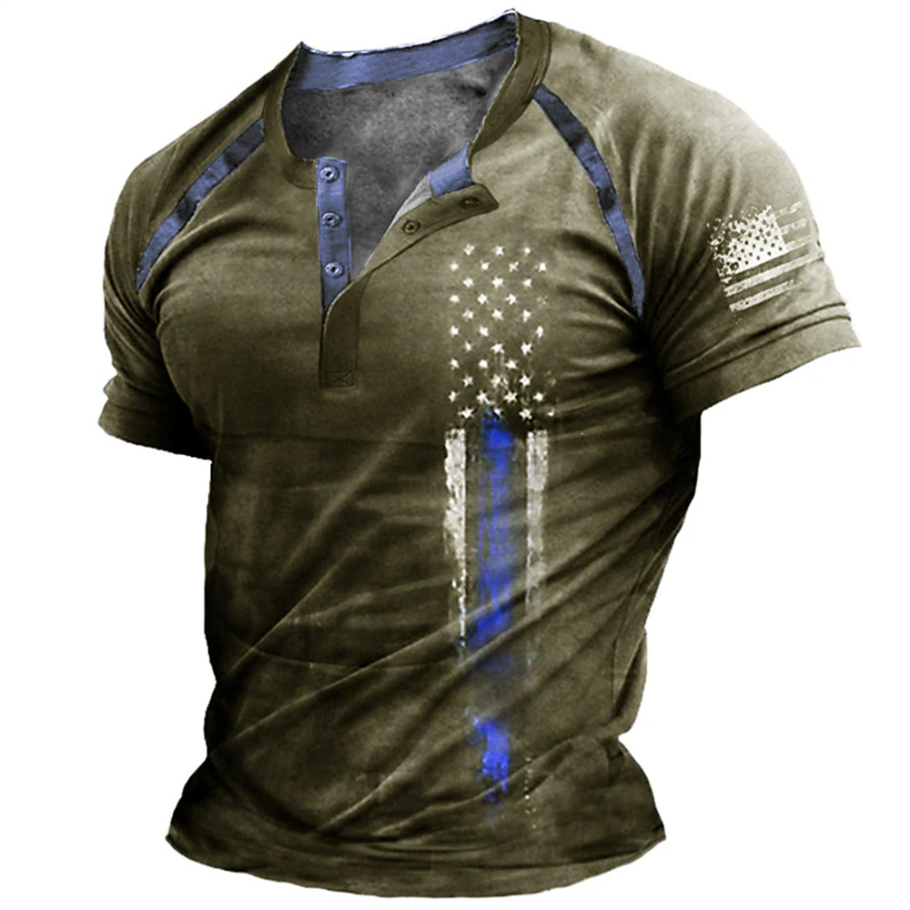 Funny 3D American Flag Print M - огляд і ціна Men'S Fashion Course