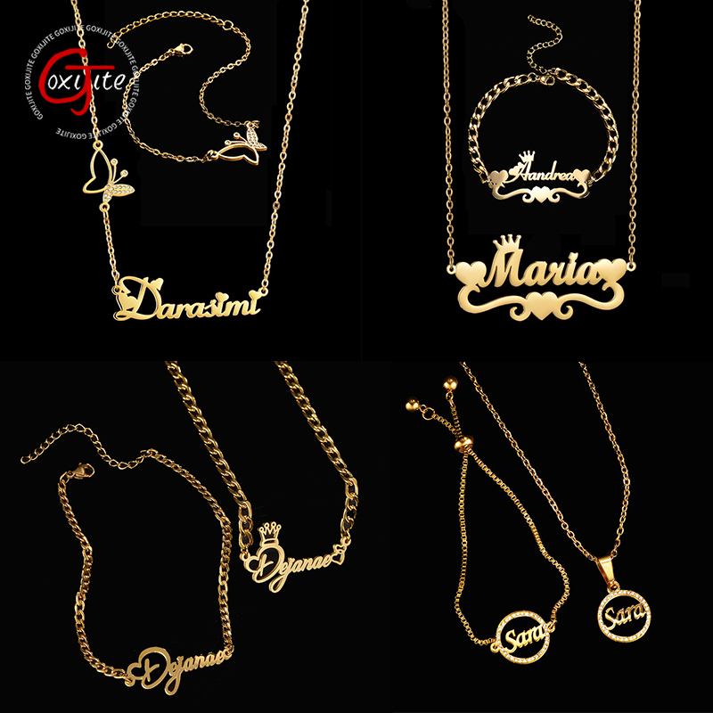 Goxijite Customize Name Neckla - огляд і ціна Men'S Fashion Jewelry Bracelets