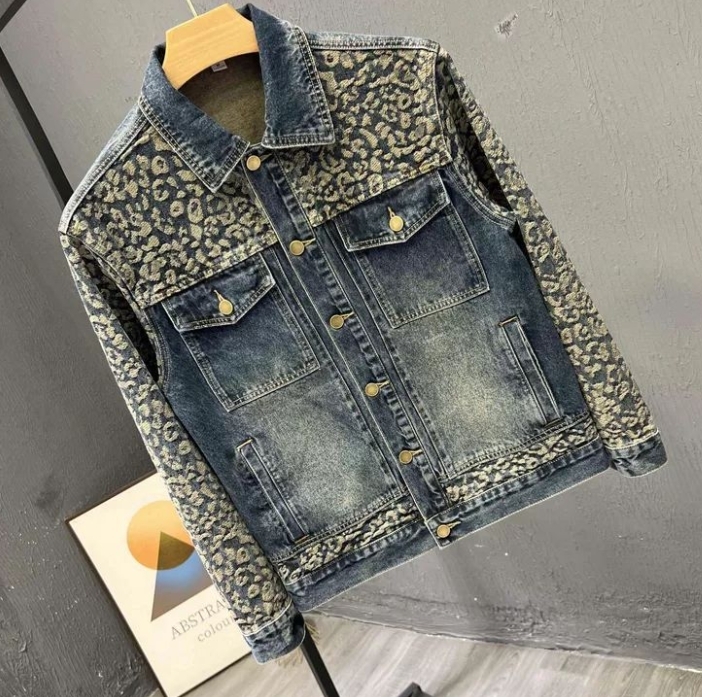 New Men's Trendy Cool Denim Ja - огляд і ціна Men Fashion Korean Style