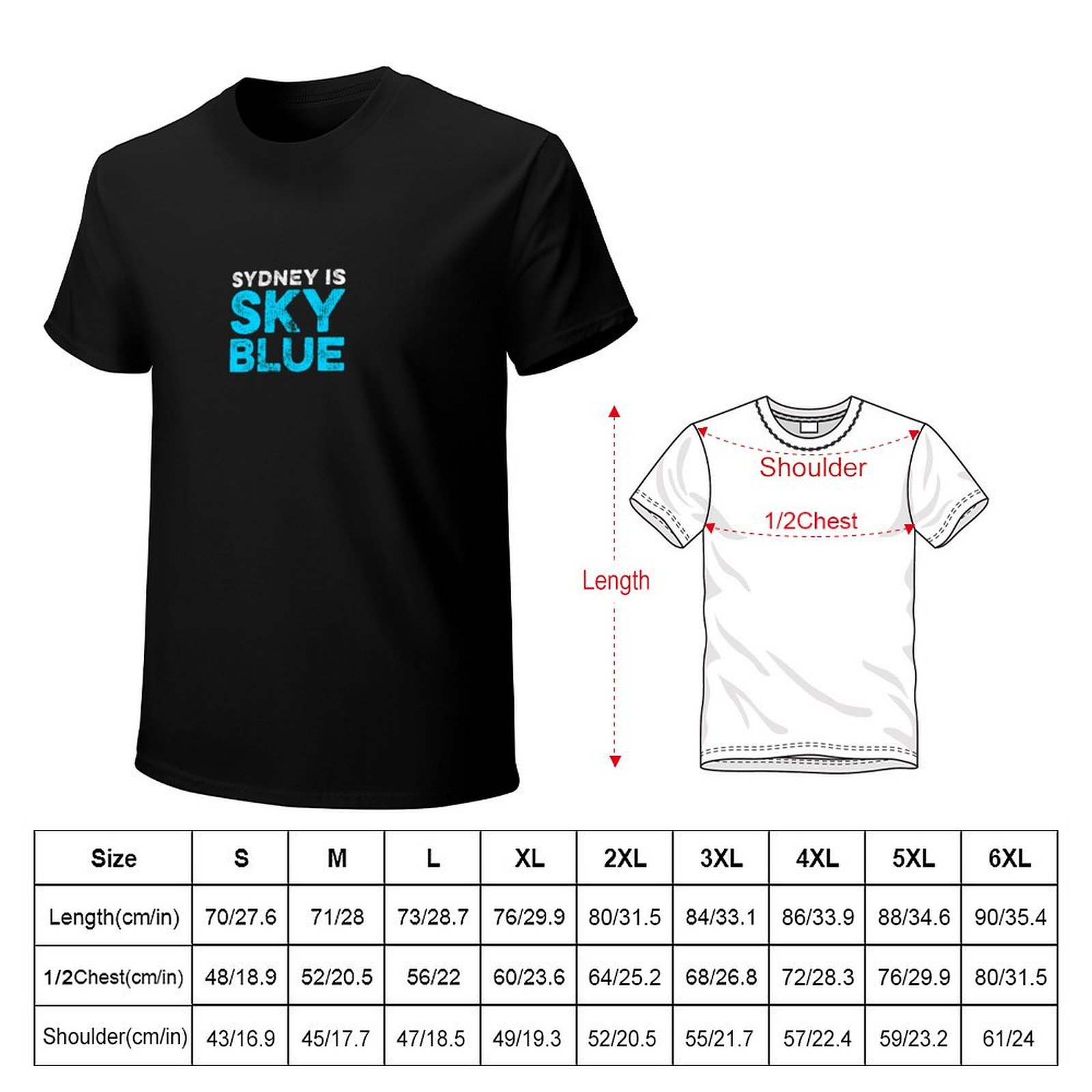 Sydney is sky blue T-Shirt Sum - огляд і ціна Men'S Fashion Sydney
