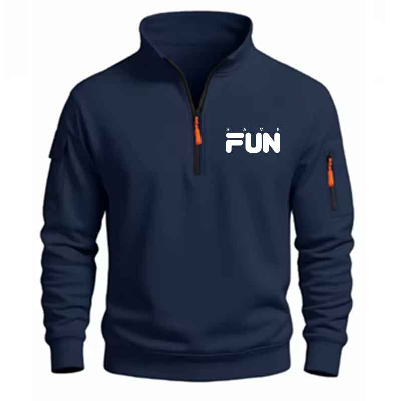 Male Quarter Zip Sweatshirt Fa - огляд і ціна Mens Fashion Quarter Zip