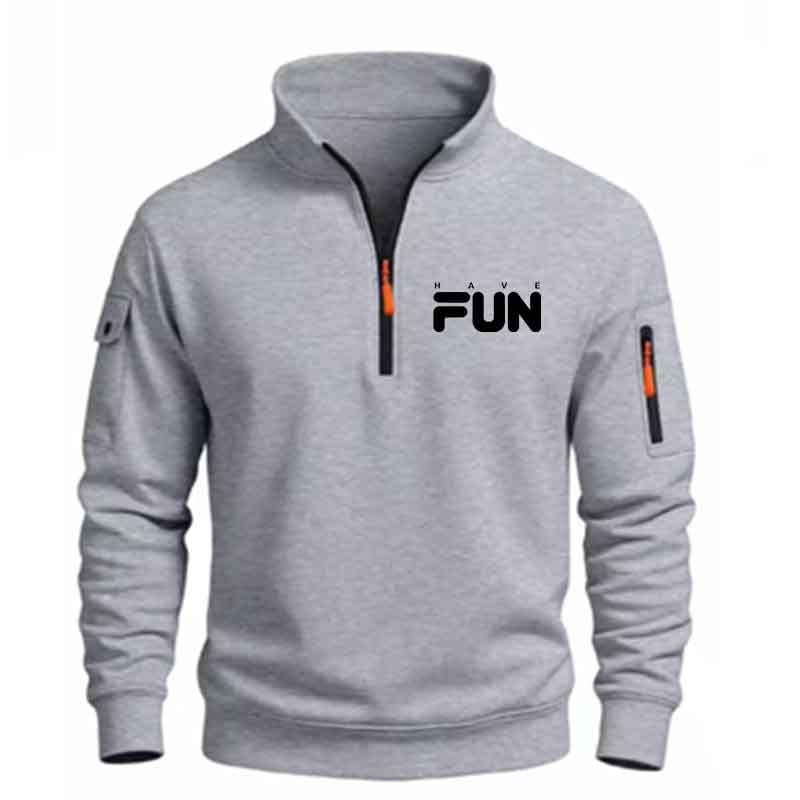 Male Quarter Zip Sweatshirt Fa - огляд і ціна Mens Fashion Quarter Zip