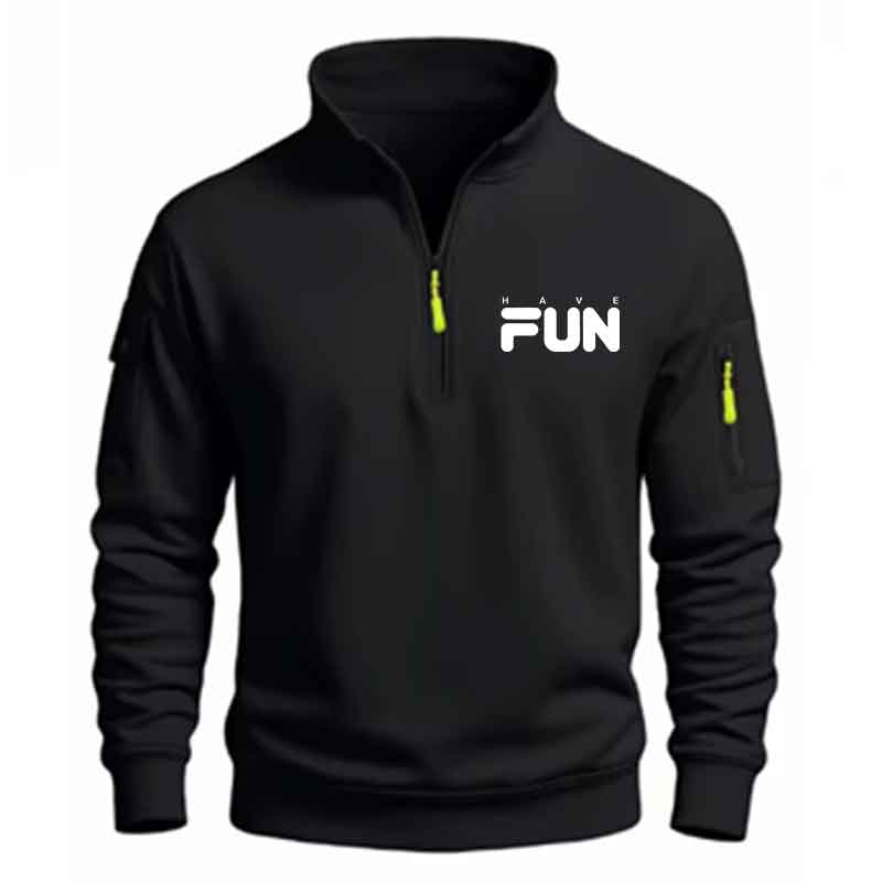 Male Quarter Zip Sweatshirt Fa - огляд і ціна Mens Fashion Quarter Zip