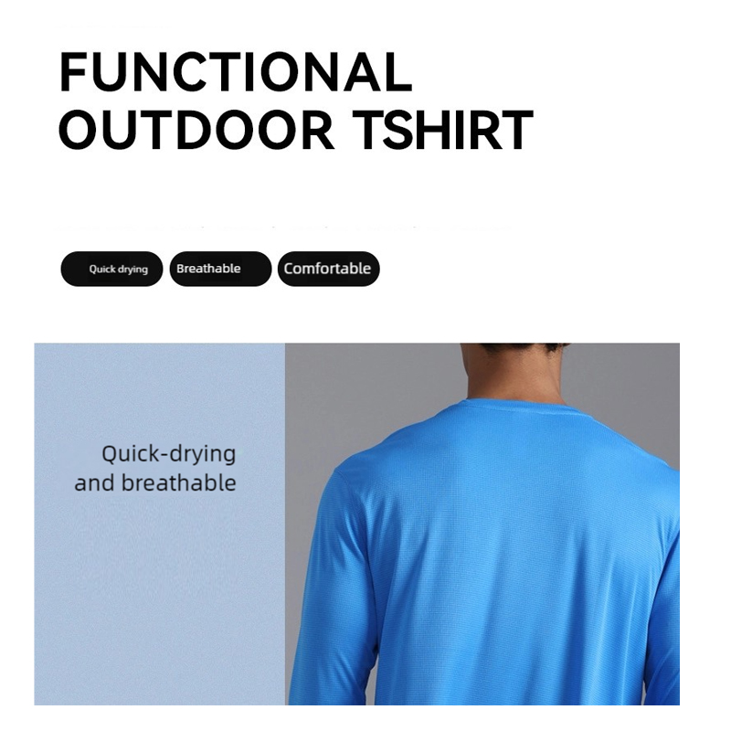 Summer UPF 50+ Long Sleeve T-S - огляд і ціна Men'S Fashion Over 50