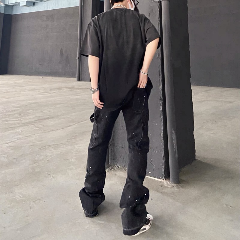 2025 New Graffiti Splash Ink D - огляд і ціна Men'S Fashion Jeans And Boots