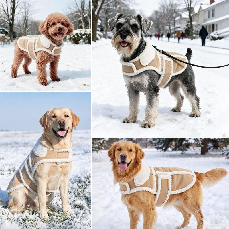 Winter Dog Coat Large Breed Sh - огляд і ціна Sherpa Jacket Fleece