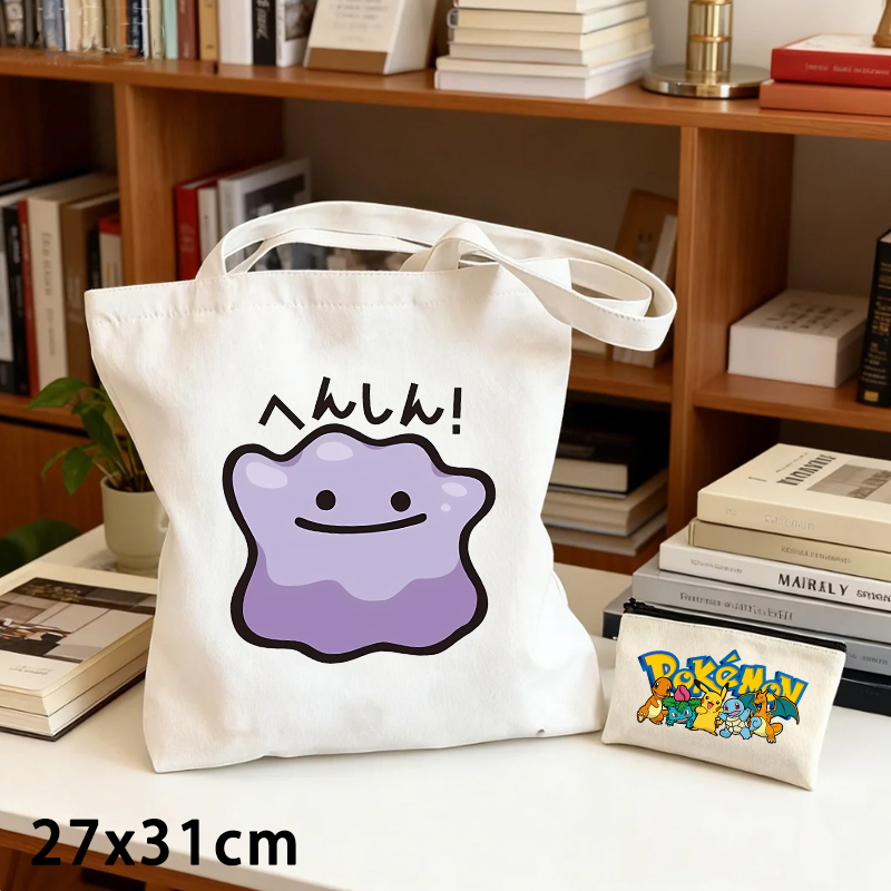 2PCS Pokemoned Canvas Bag and  - огляд і ціна Crossbody Bag Men