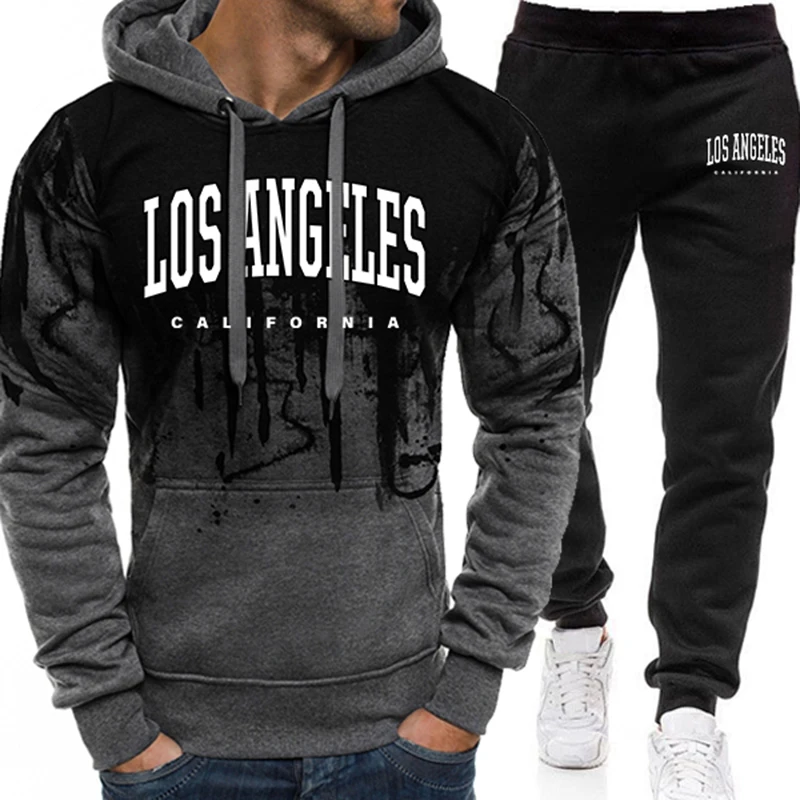 Fashion Men's Tracksuit Print  - огляд і ціна Men'S Fashion Hoodie