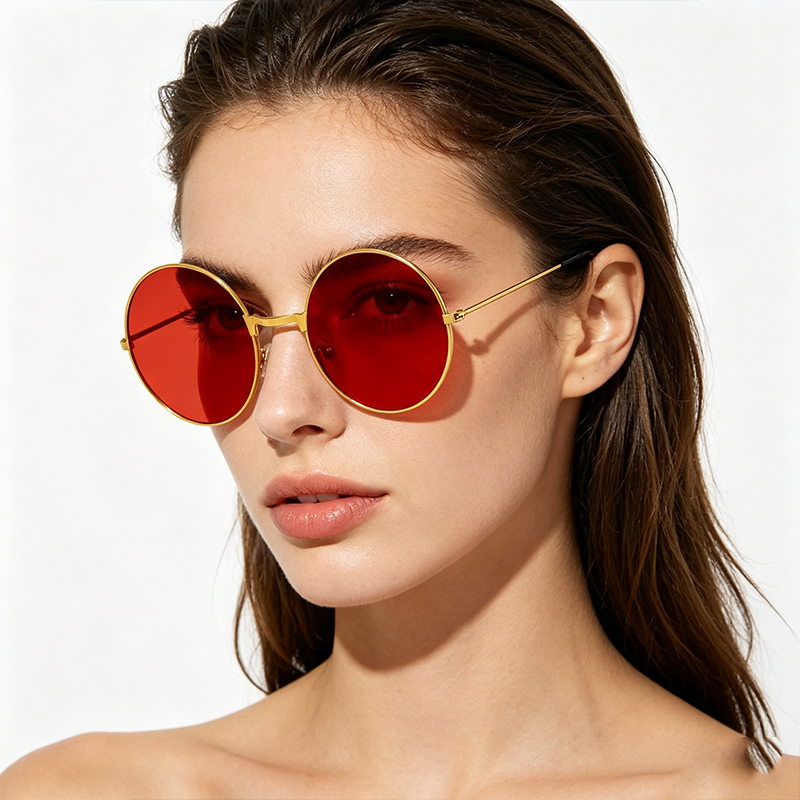 Classic Vintage Round Frame Su - огляд і ціна Yellow Men'S Fashion