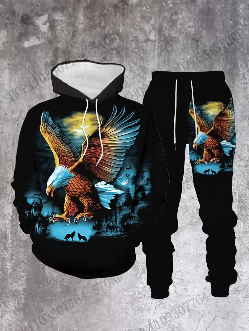 Autumn Winter Hoodie Pant Set  - огляд і ціна Men'S Fashion Hoodie