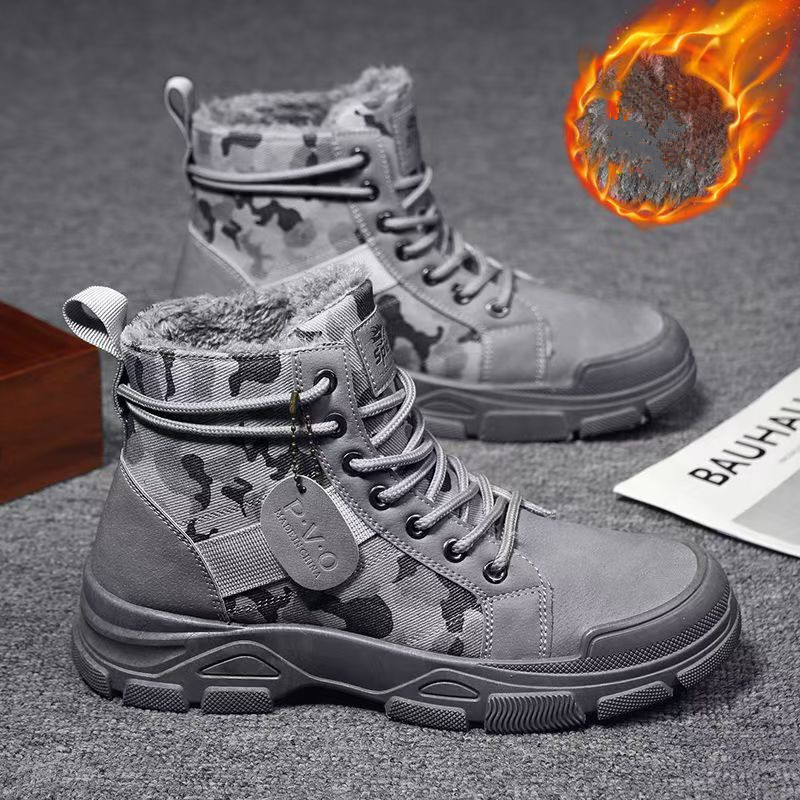 2025 Winter Camouflage Insulat - огляд і ціна Men'S Fashion Jeans And Boots