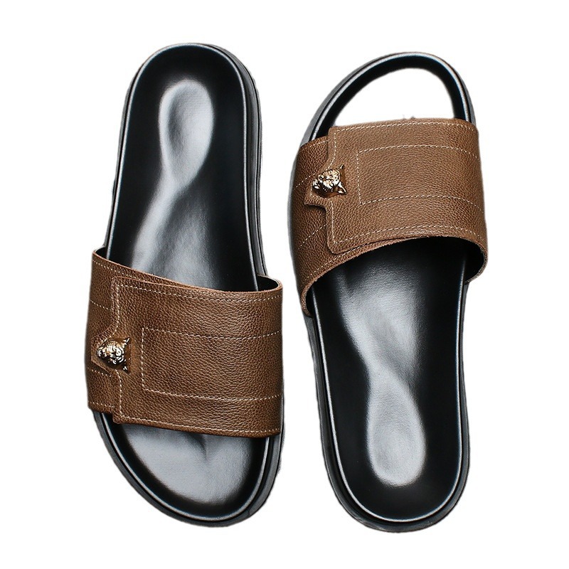 2025 New Genuine Leather Slipp - огляд і ціна Mens Fashion Summer 2025