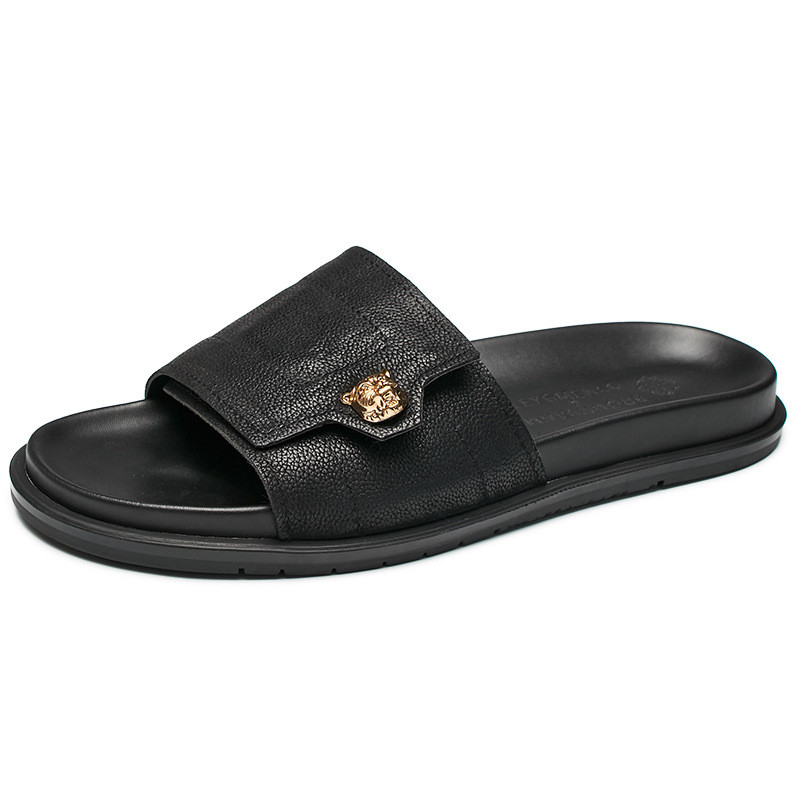 2025 New Genuine Leather Slipp - огляд і ціна Mens Fashion Summer 2025