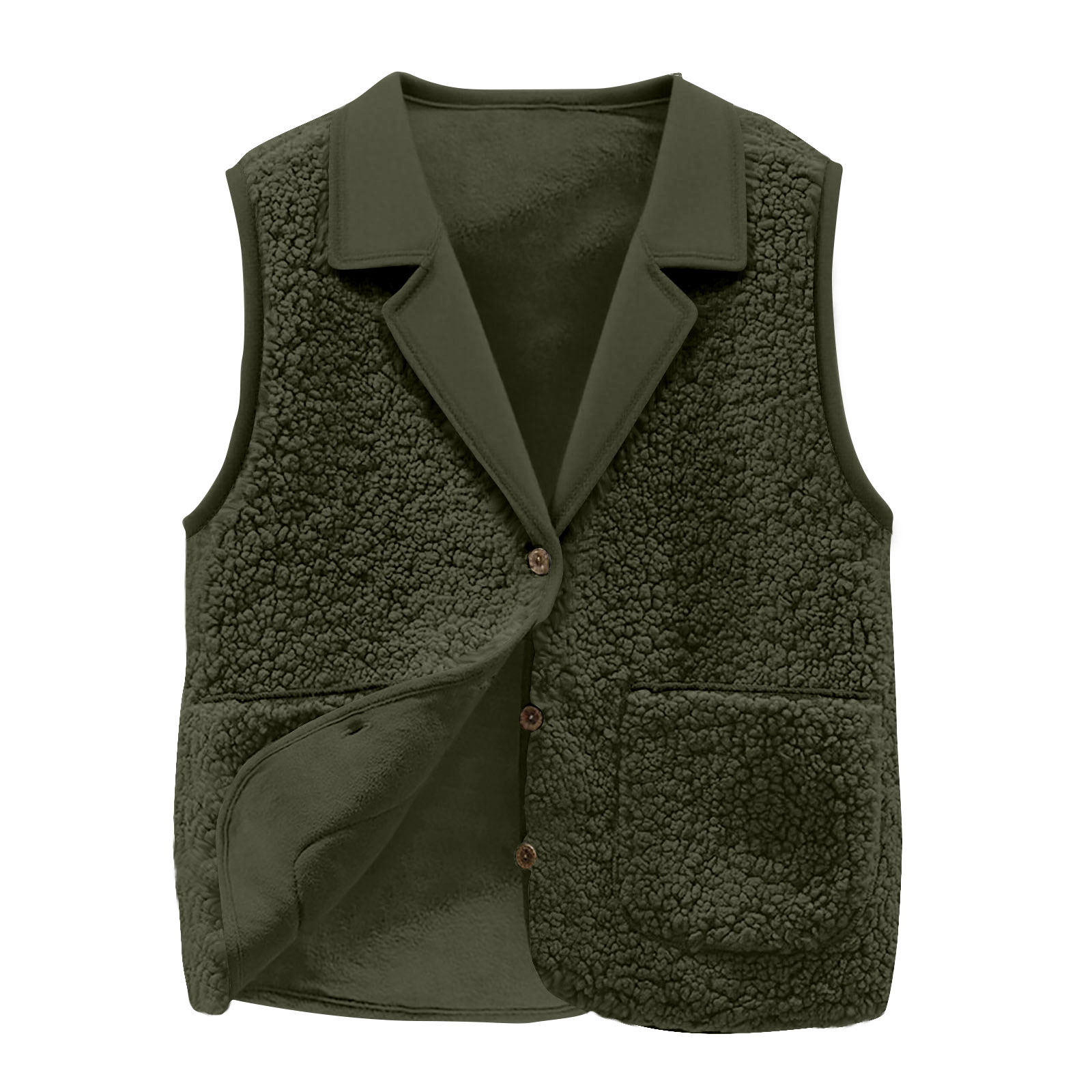 Women's Sherpa Fleece Vest, La - огляд і ціна Sherpa Jacket Fleece