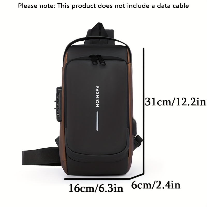 Waterproof Anti-Theft Backpack - огляд і ціна Crossbody Bag Men