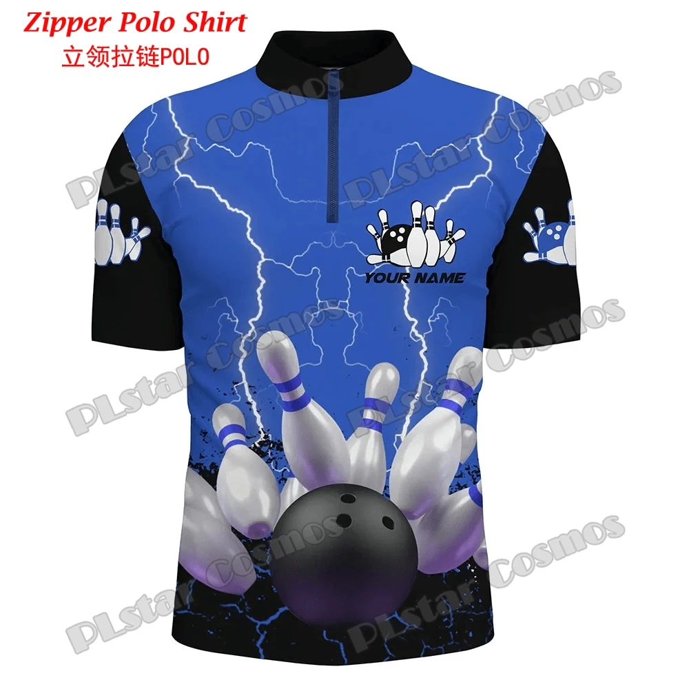 Personalized Bowling Team 3D A - огляд і ціна Mens Fashion Quarter Zip