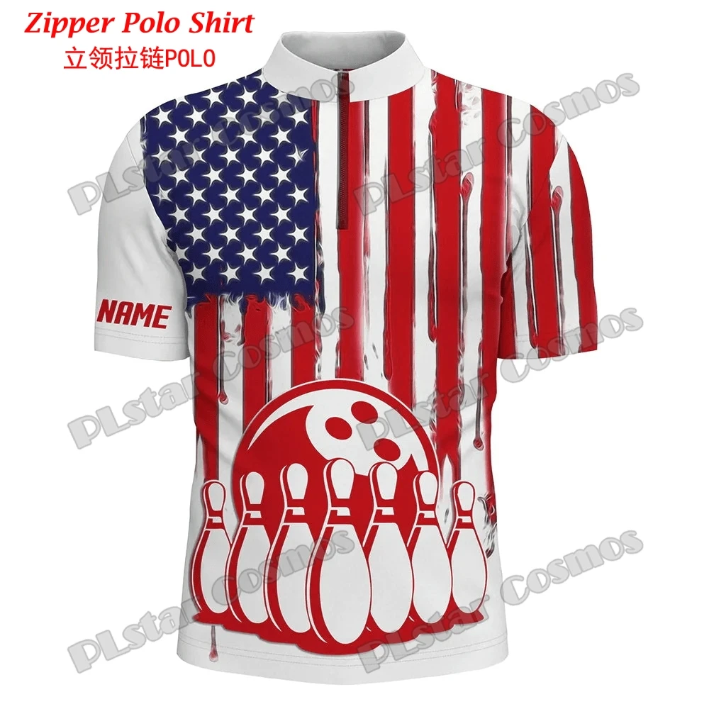 Personalized Bowling Team 3D A - огляд і ціна Mens Fashion Quarter Zip